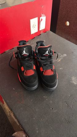 Red and black jordans size 13 with box
