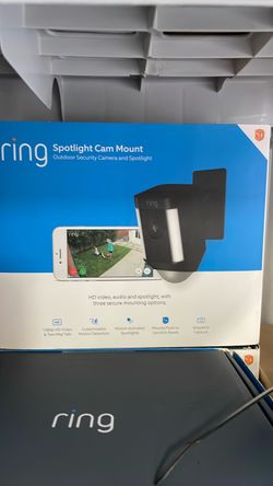 Ring Spotlight Cam Mount Outdoor Security Camera