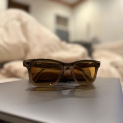Ray-Ban Meta Wayfarer Shiny Warm Stone Frame