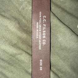 Filson Leather Belt