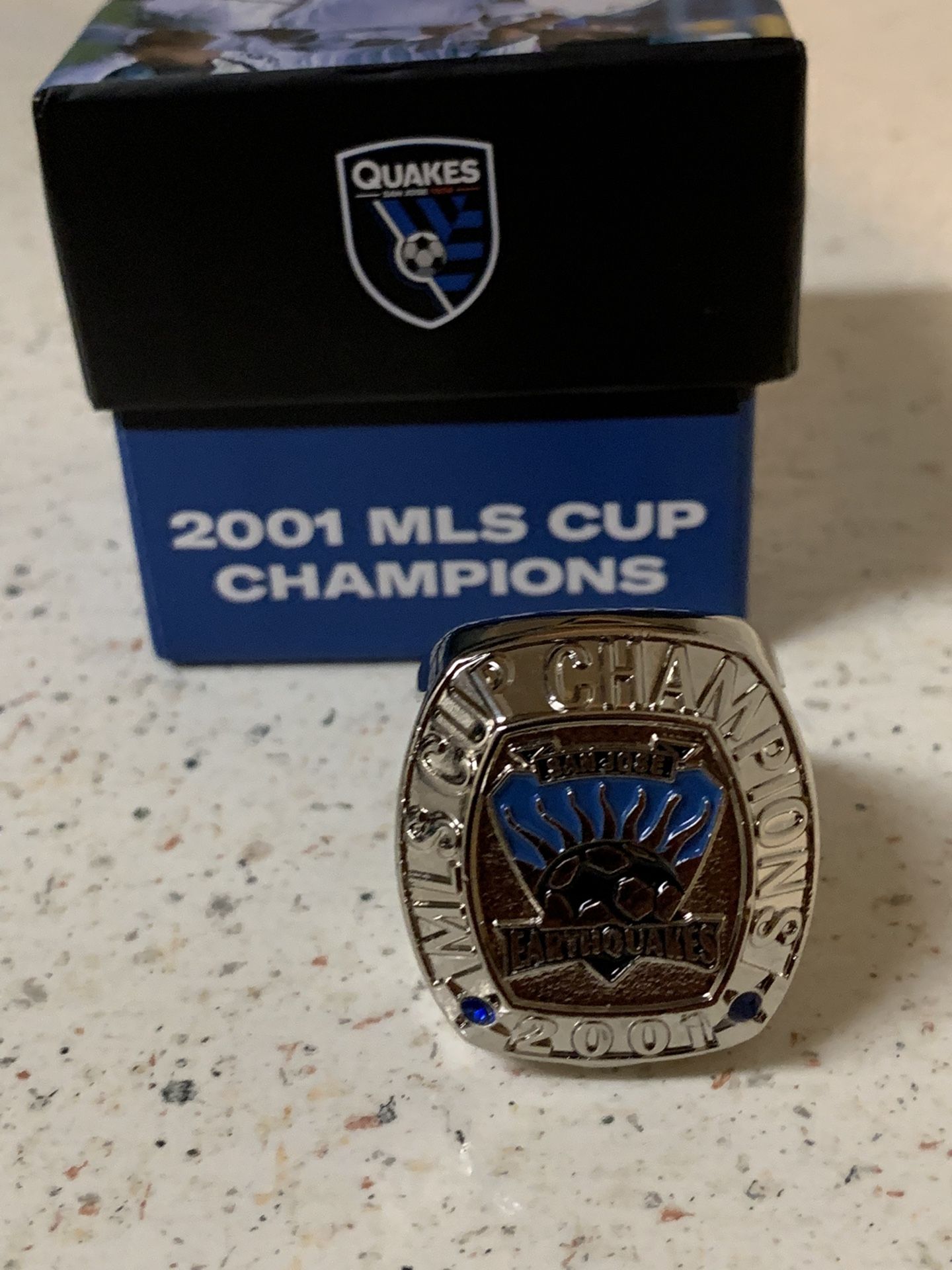 San Jose Earthquakes 2001 MLS CHAMPIONSHIP 20th Anniversary Ring!