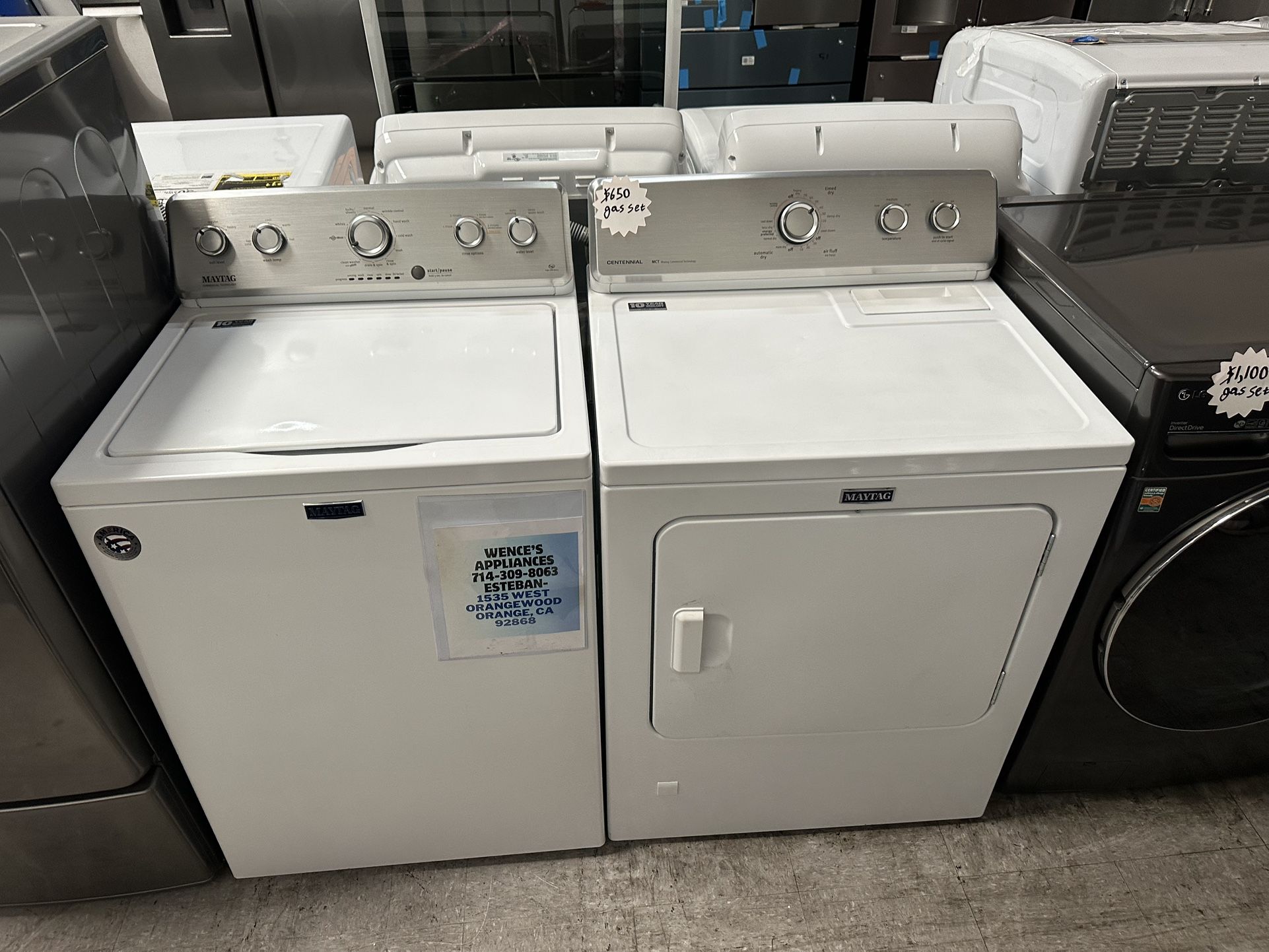 Maytag Washer And Gas Dryer