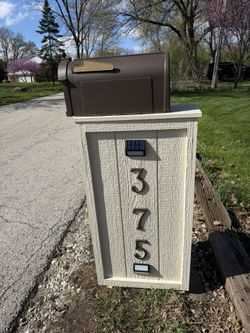 Mailbox With Lights Included And With Install Different Colors Or Style 
