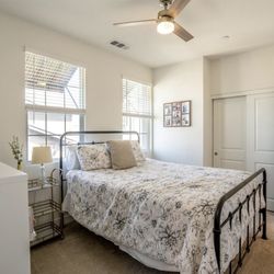 Queen Bed Frame, Mattress & Box Spring