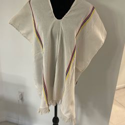 Colombian poncho Tricolor Unisex Adult Size 