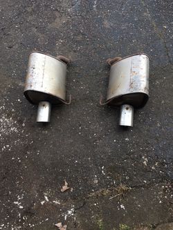 Exhaust Subaru cans muffler dual