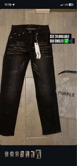 Purple Brand Black Distressed Jeans Size 28