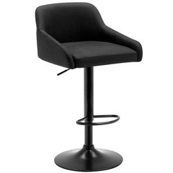 1, Charcoal / Dark Gray Adjustable Bar Stool