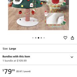 Christmas Tree Cat House