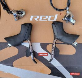 SRAM Red ETAP AXS D1 12 speed shifter and brake caliper