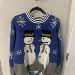 Tipsy Elves Funny Snowman Holiday Sweater , Worn Once 