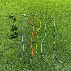 Resistance Bands (Clips And Handle Included) 