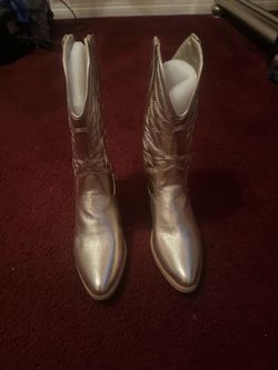 Gold boots