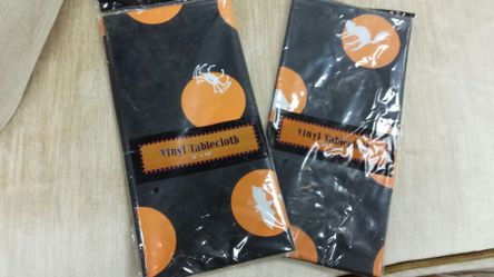 2 vintage new in the packages Halloween table cloths