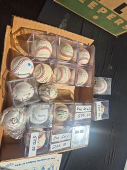 Signed baseballs