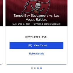 Buccaneers Vs Raiders Dec 8th