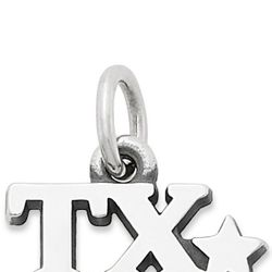 James Avery Sterling Silver TX Charm

