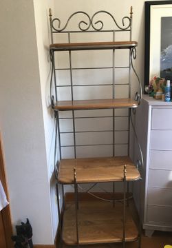 Bakers Rack with Silid oak shelves
