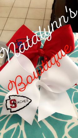 Custom shirts cheer bows