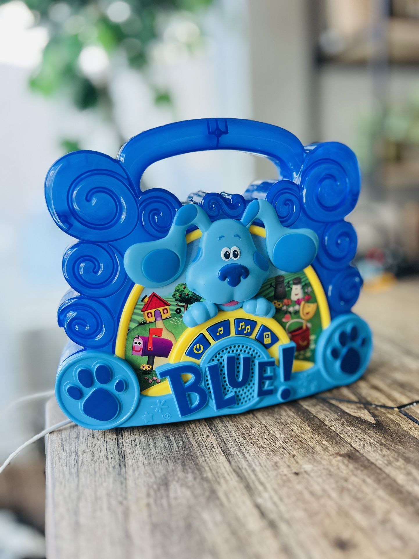 Nickelodeon Blues Clues and You Sing Along Boombox Microphone Toy Karaoke WORKS