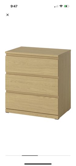 3-drawer dresser Brown color