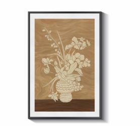 New Floral framed wall art / canvas