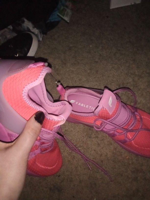 Fabletixs Brand, Never Worn As Shown In Pics Women's Bright Neon Color Tennis Shoes 