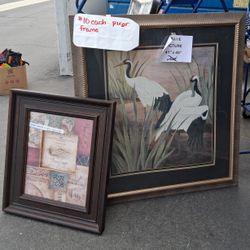 Various Pictures, Signs And Frames Available At $10 Each