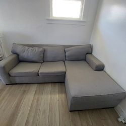 Grey L Sofa