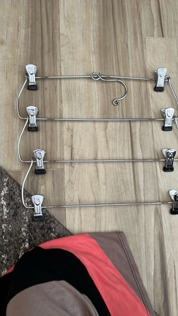 4-Tier Metal Skirt Hanger with Clips
