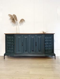 SOLD Gorgeous Blue Buffet / Credenza / Sideboard / Bar / Console 