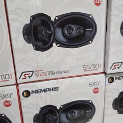 Memphis Audio SRX693V Street Reference Series 6x9" 3-way coaxial car speakers. 