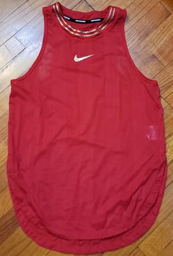 Nike Running Red Mesh Tank Top