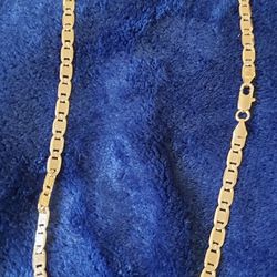 Cadena Para Caballero Chapa De Oro 100% 
