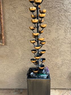 Tower Water Fountain. Brand new pump