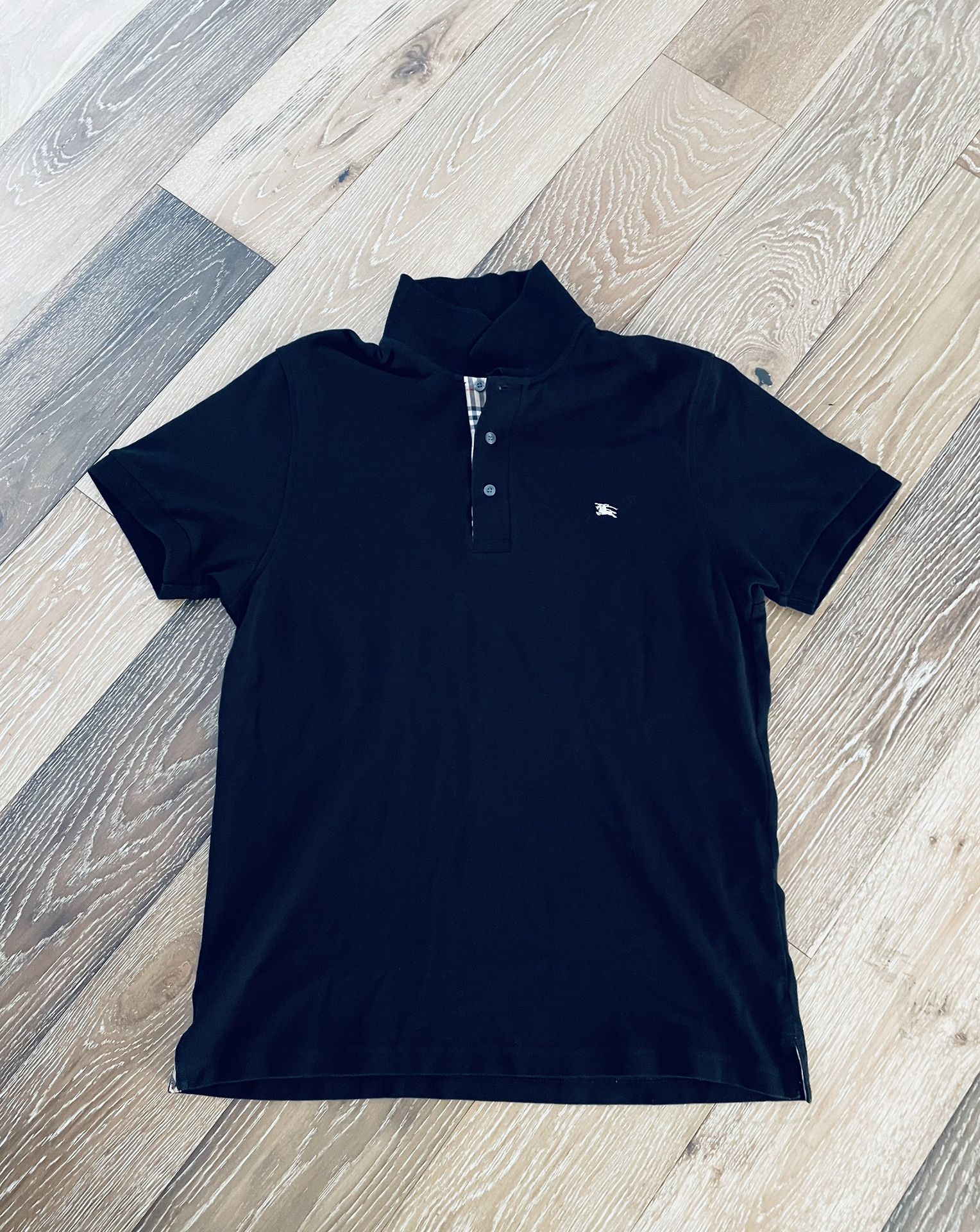 Burberry Black Polo Shirt For Men