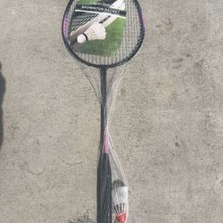 Badminton Racket & birdie