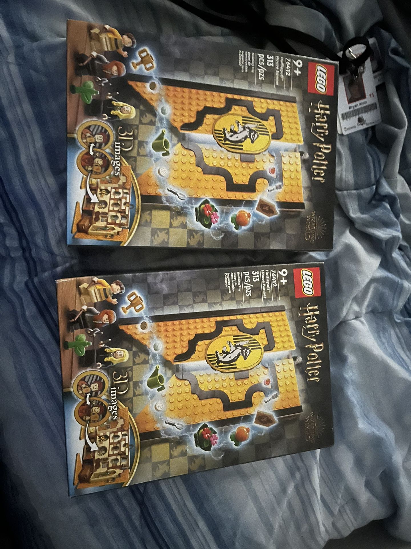 2 LEGO Harry Potter Hufflepuff House Banner Sets
