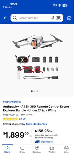 Antigravity a1 360 drone