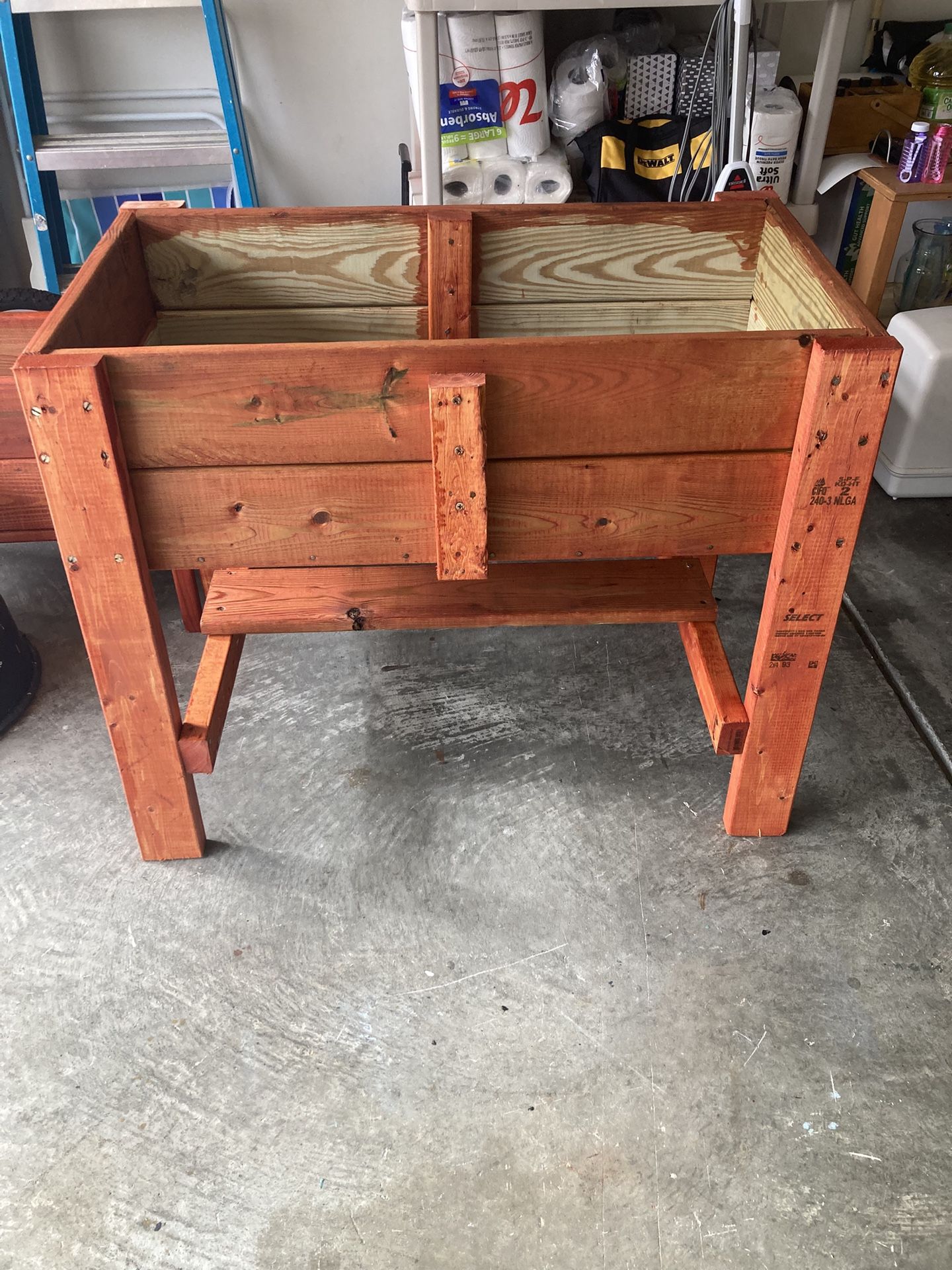 Heavy Duty Treated Wood Planter New