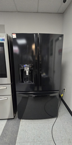 Kenmore Elite French Door Fridge – Black, Ice/Water Dispenser