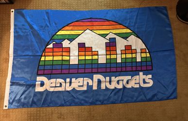 Denver Nuggets Blue (Rainbow Skyline) Flag