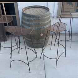 4 Industrial Stool. Hand Made,  Not Store Bought. 