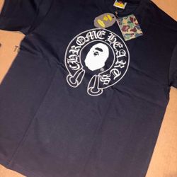 BAPE x Chrome Hearts T-shirt 'Black'