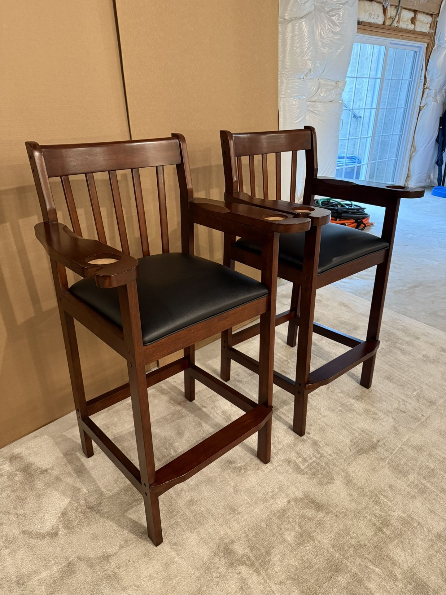 Billiards Captains Chairs (Set of 2)