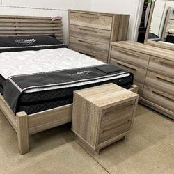 Ashley Bedroom Set Queen or King Bed Dresser Nightstand and Mirror Chest Options Hasbryn 