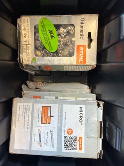 Chains, guide bars & maintenance kits
