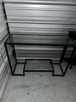 Glass Entryway Table