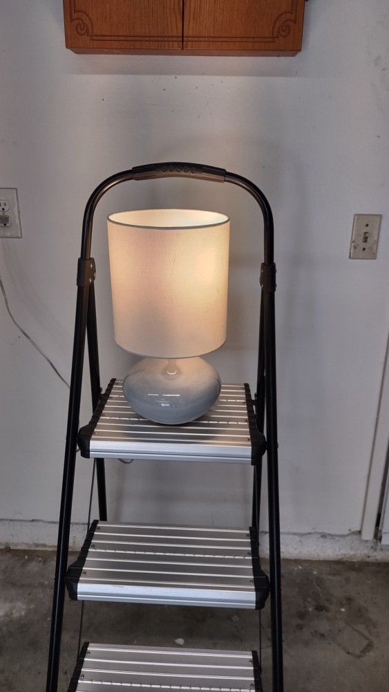 Lamp With Ceramic Base, Glazed