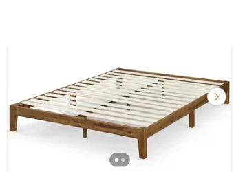 Bed frame Queen  solid wood platform bed